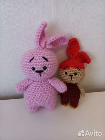 Игрушка заяц, амигуруми,вязаная игрушка