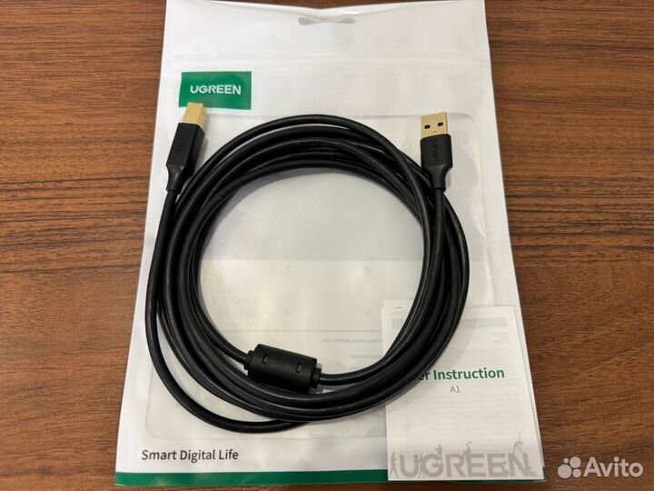 Кабель USB 3 метра Ugreen US135