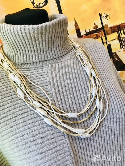 Колье бусы барочный жемчуг Arts Craft