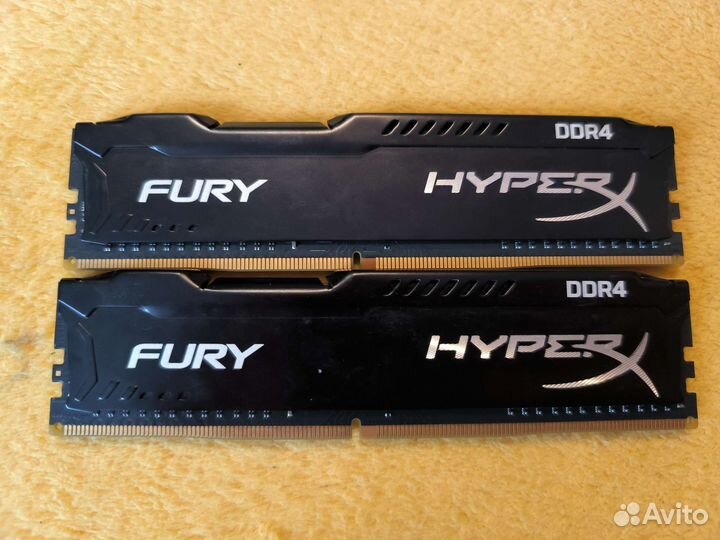 Оперативка Kingston hyperx fury DDR4 16gb