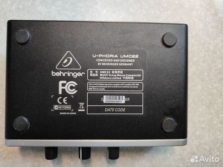 Behringer u phoria umc22