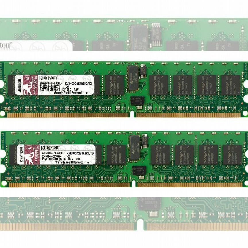 [KVR400D2S4R3K2/1G] Оперативная Память Kingston 1gb Kvr400d2s4r3k2/1g