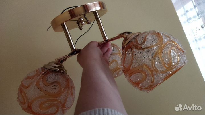 Люстра потолочная бу