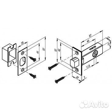 Дверная задвижка/замок/фурнитура