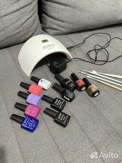 Лампа SUN UV/LED сенсорная с гель лаками