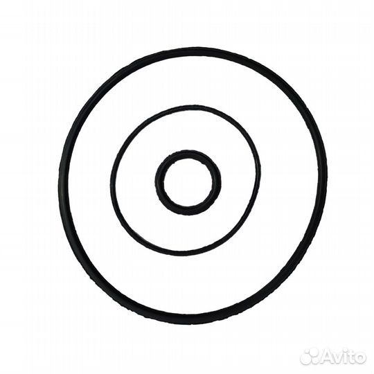 Набор прокладок головки Иж Юпитер 6 (резина, 3шт.)