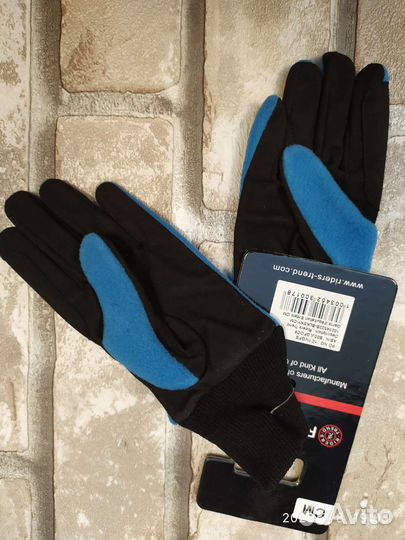 Перчатки флис. Для конного спорта. На узкую руку