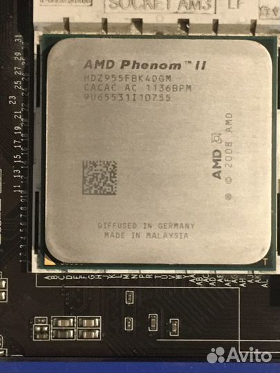 AsRock 960GM-gs3fx + Phenom II X4 955