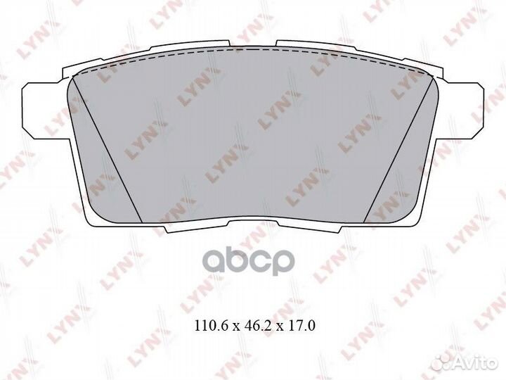 Колодки тормозные mazda CX7/CX9 07- задние BD-5