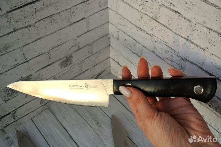 Набор дамасских ножей Шеф