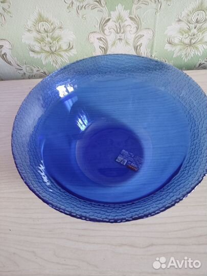 Ваза для фруктов на ножке стекло СССР