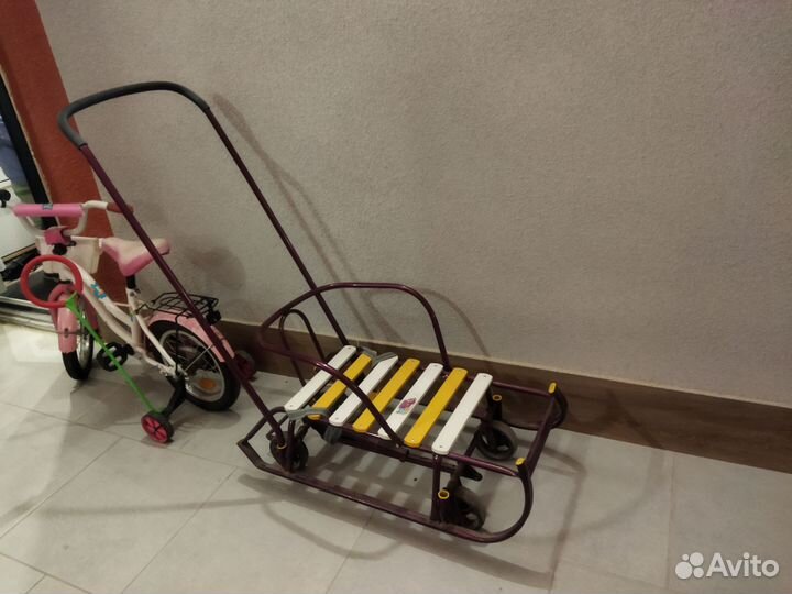 Санки на колесах