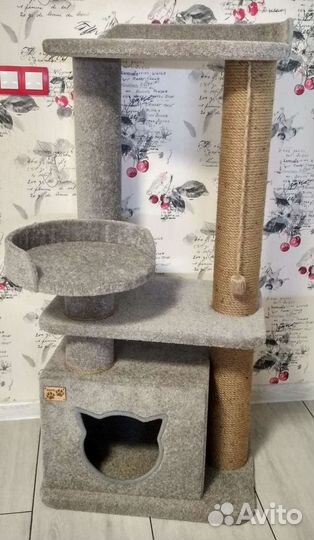 Домики для кошек, игровые комплексы, когтеточки