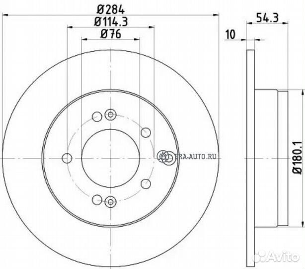 Nisshinbo ND6003K Диск тормозной зад