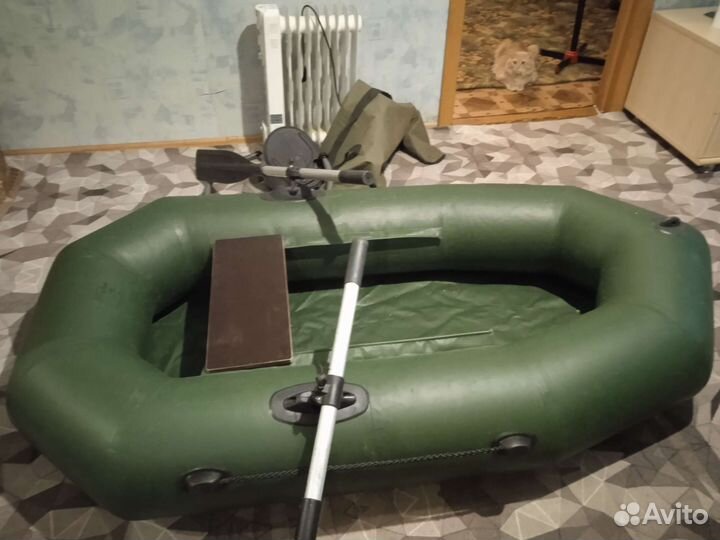 Надувная лодка пвх одноместная полный комплект