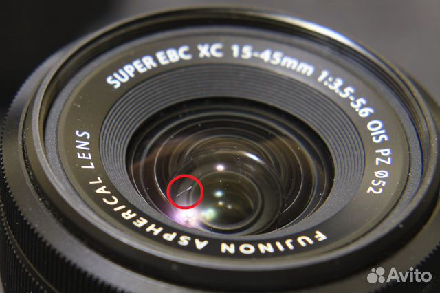 Fujifilm Fujinon XC 15 - 45 есть царапка на линзе объявление продам
