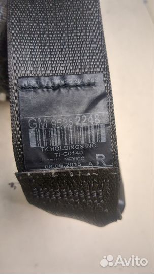 Ремень безопасности правый передний Buick Encore, 2015