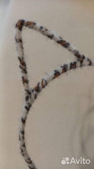 Меховой ободок для волос 