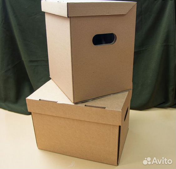 Коробка картонная архивная (Архивный короб)