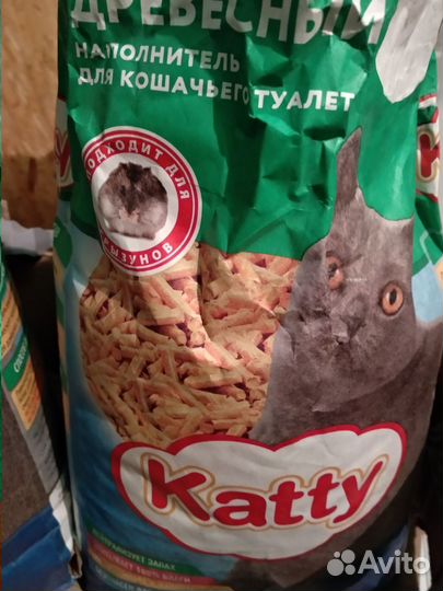 Наполнитель древесный Katty