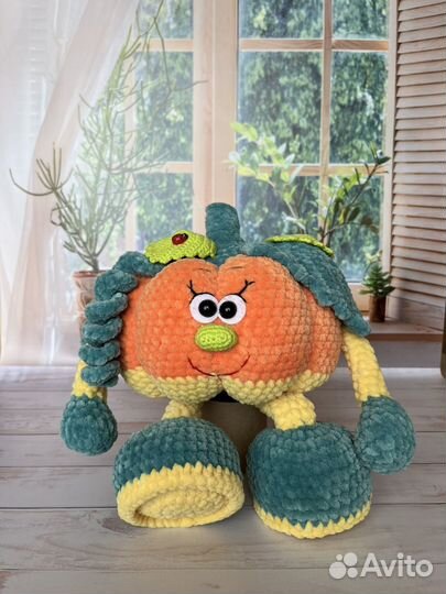 Вязаные игрушки Плюшевая тыква