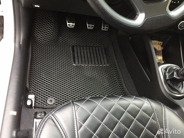 Коврики 3D Ева с бортом Hyundai Solaris2/Kia Rio 4