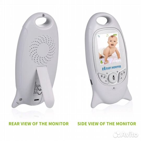 Видеоняня камера Радионяня Baby monitor VB601, 2 д