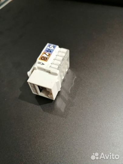 Модуль Hyperline KJ2-8P8C-C5e-90-WH