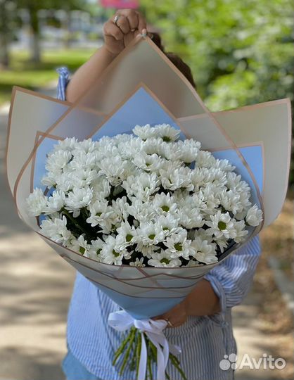 Хризантема, букет из хризантем, доставка цветов