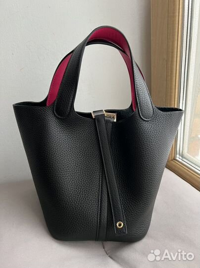 Hermes Picotin black/rose tyrion 18