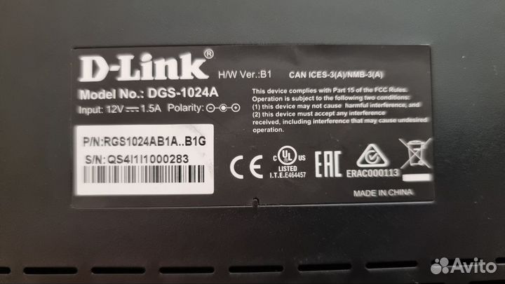 Коммутатор D-Link DGS-1024A