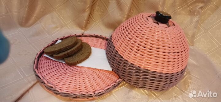 Хлебницы из бумажной лозы