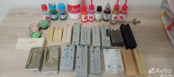 Набор форм для силиконовых приманок