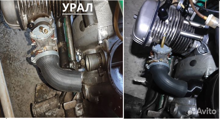 Переходник для установки PWK в фильтр Урал Днепр