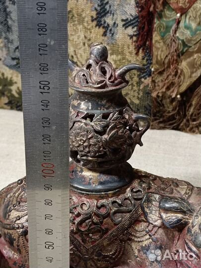 Ёмкость для благовоний слон бронза