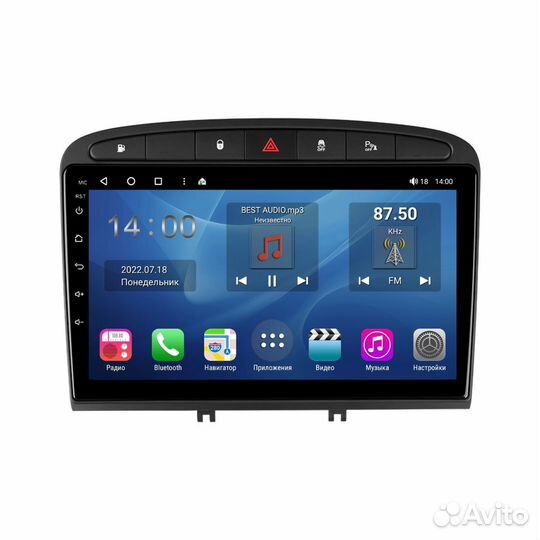 Магнитола на Peugeot 408/308