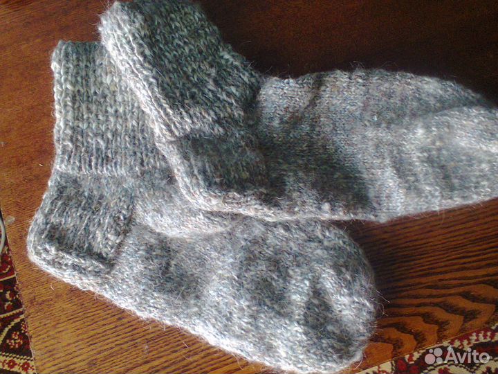 Носки чисто шерстяные ручная работа