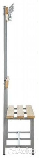 Скамья с вешалками, длина 1,5 метра