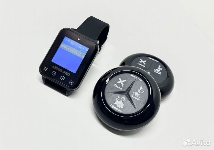 Кнопка вызов официанта и часы вызова кальянщика