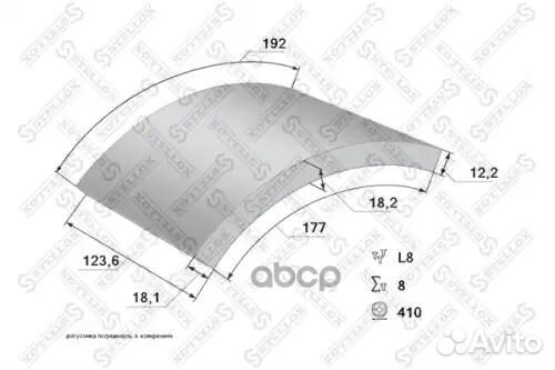 Накладки торм.с заклепк.STD17992 18.2-13.5