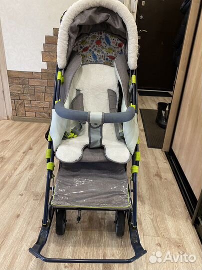 Детские санки коляска ника