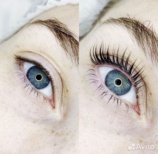 Ламинирование коллагенирование ресниц бровей