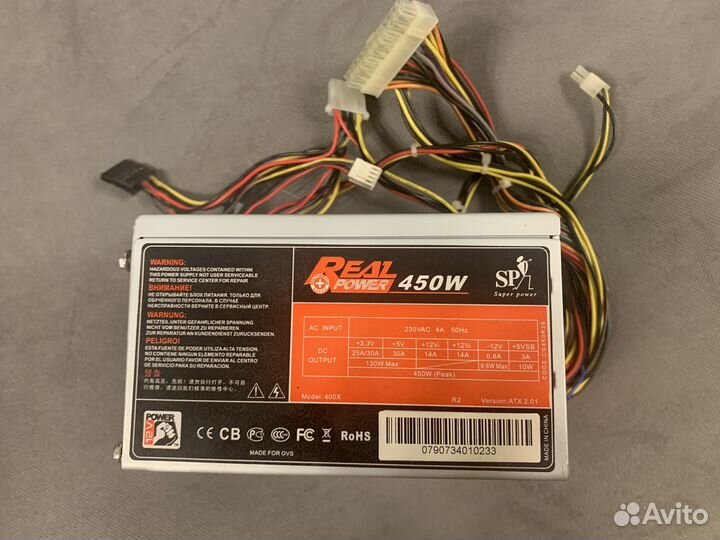 Блок питания real power 450w