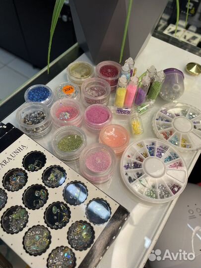 Большой набор для ногтей + лампа