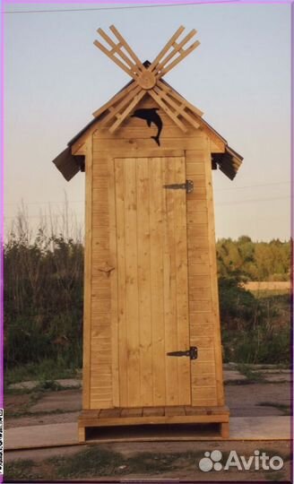 Дачный туалет с декором и установкой FZP
