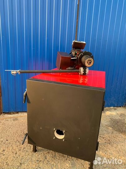 Котел стальной водогрейный на отработке