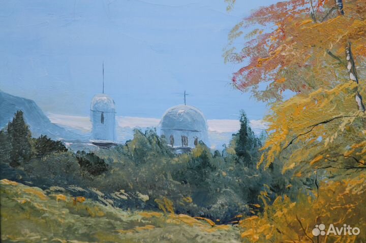 Картина Пейзаж Монастыря. Теплов В.Г