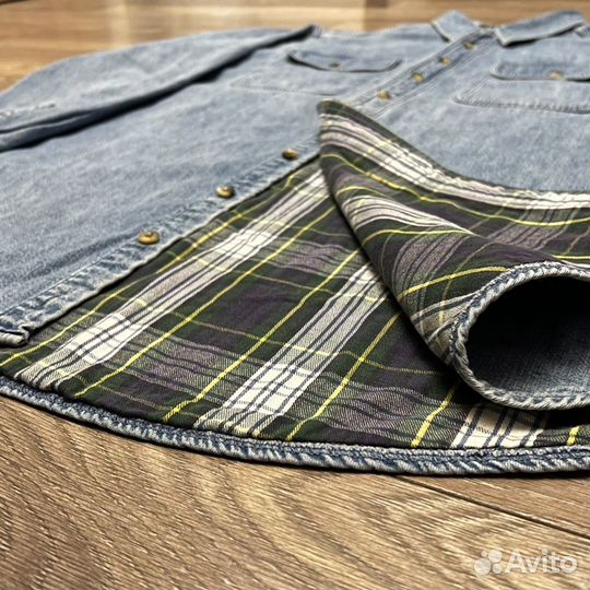 L.L.Bean Flannel Lined Джинсовая рубашка с ф/п