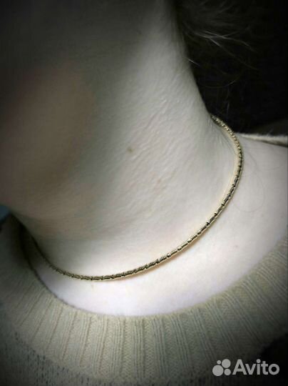 Чокер. браслет на шею, 41 см. Медицинская сталь