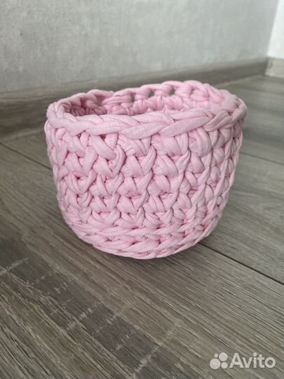 Трикотажные корзинки